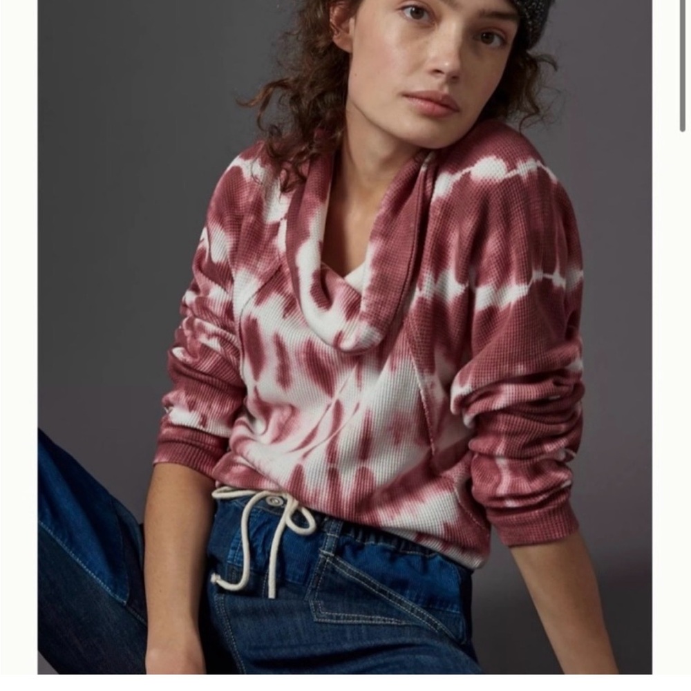 NWT Anthropologie Pilcro Tie-Dye Cowl Neck Sweater